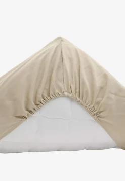 Faconsyet lagen i satin Økologisk bomuld