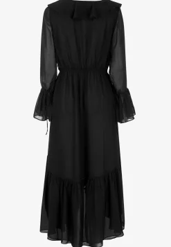 Festkjole i vævet chiffon