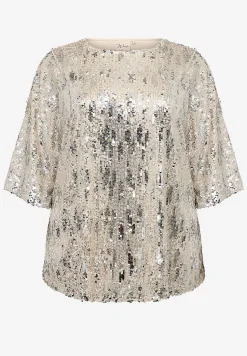 Festlig jerseytop med pailleter | Cellbes