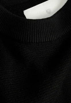 Fintstrikket trøje i bomuld