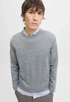 Fintstrikket trøje i merinould