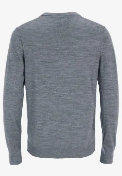 Fintstrikket trøje i merinould