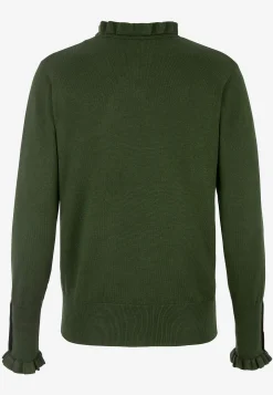 Fintstrikket trøje med knapper