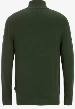 Fintstrikket trøje med lynlås