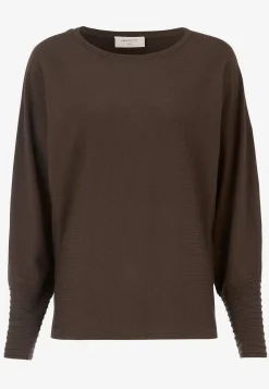 Fintstrikket trøje med pingvinærmer