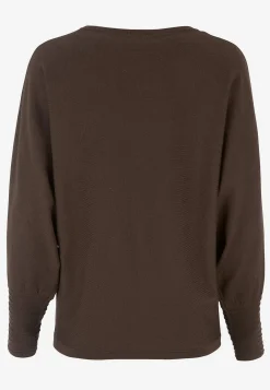 Fintstrikket trøje med pingvinærmer