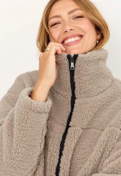 Fleecejakke med høj krave | Cellbes