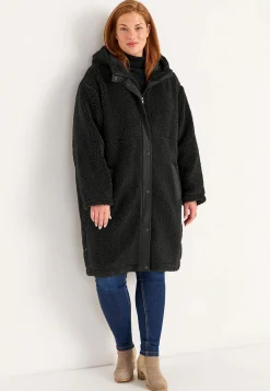 Fleecejakke med hætte