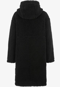 Fleecejakke med hætte