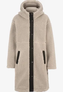 Fleecejakke med hætte