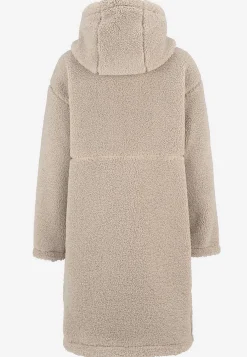 Fleecejakke med hætte