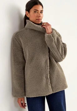 Fleecejakke med opretstående krave