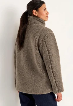 Fleecejakke med opretstående krave