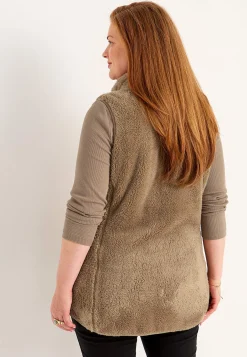 Fleecevest med lommer