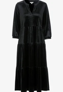 Fløjlskjole med volant