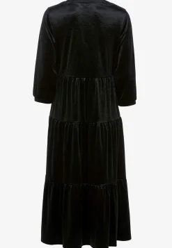 Fløjlskjole med volant