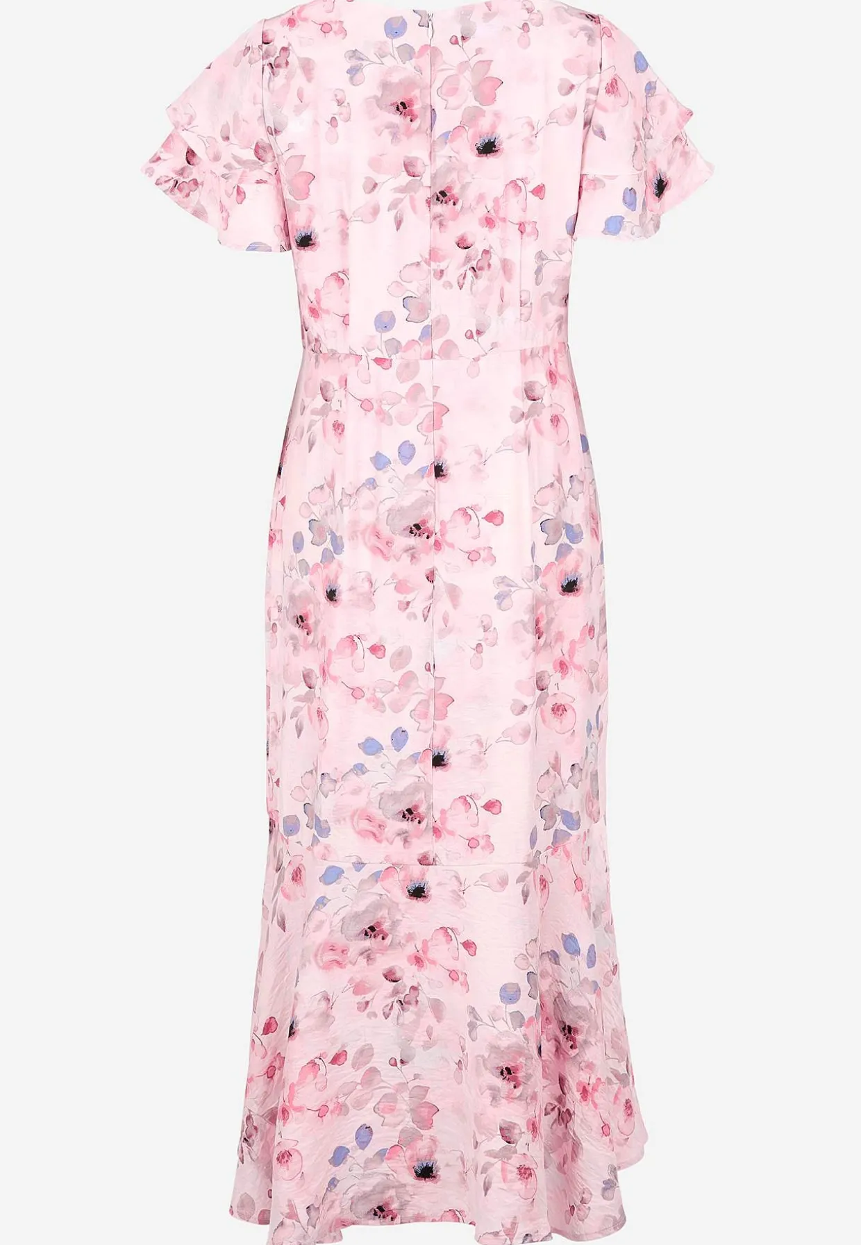 Flæsekjole med sommerfugleærmer