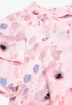 Flæsekjole med sommerfugleærmer