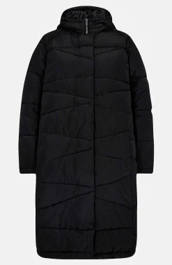 Frakke med quiltet design