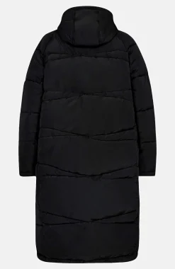 Frakke med quiltet design