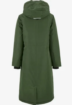 Funktionel, varmt foret, lang parka