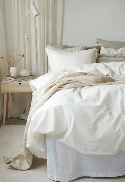 Garnfarvet sengesæt