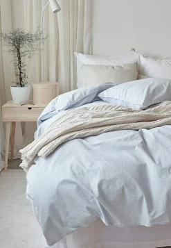 Garnfarvet sengesæt