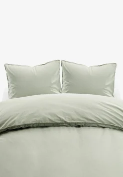 Garnfarvet sengesæt