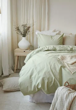 Garnfarvet sengesæt 150x210 cm