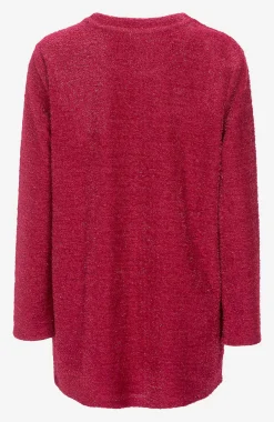 Glitrende, strikket trøje