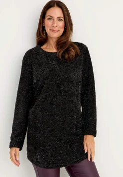 Glitrende, strikket trøje | Cellbes