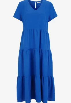 Hørkjole med volanter | Cellbes