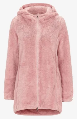 Hyggelig fleecejakke med hætte