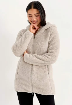 Hyggelig fleecejakke med hætte | Cellbes