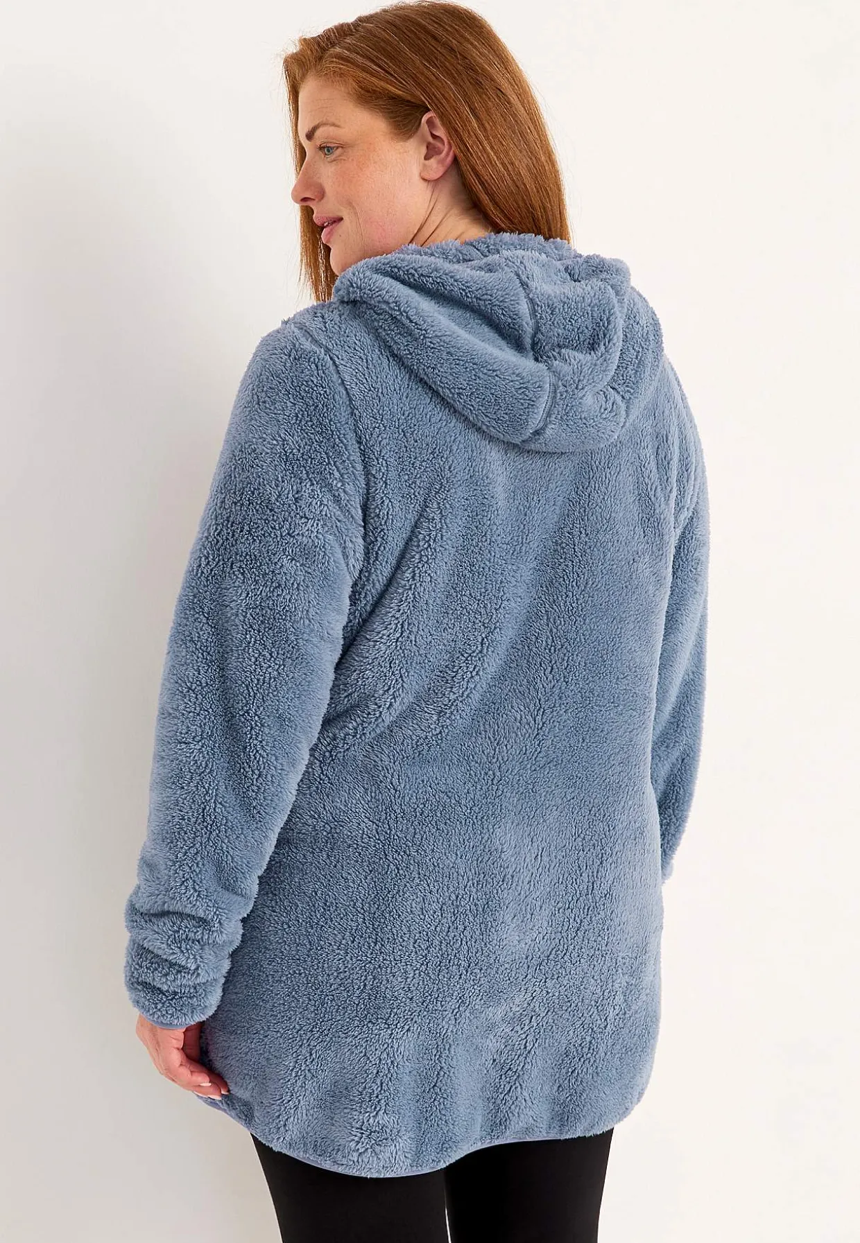 Hyggelig fleecejakke med hætte | Cellbes