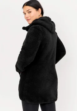 Hyggelig fleecejakke med hætte