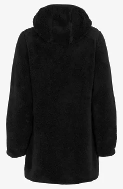 Hyggelig fleecejakke med hætte