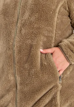 Hyggelig fleecejakke med hætte