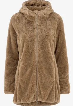 Hyggelig fleecejakke med hætte