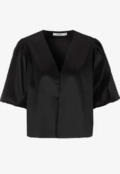 Inderjakke med voluminøse ærmer