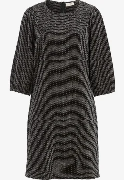 Jacquardvævet kjole med lommer