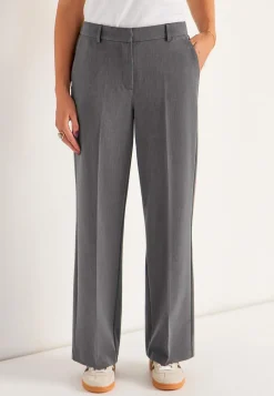 Jakkesætsbukser med pressefold Pia