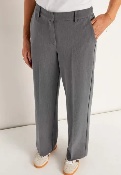 Jakkesætsbukser med pressefold Pia