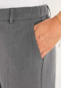 Jakkesætsbukser med pressefold Pia