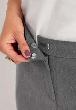 Jakkesætsbukser med pressefold Pia