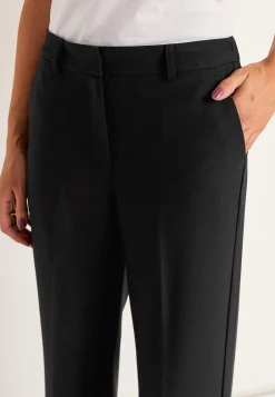 Jakkesætsbukser med pressefold Pia