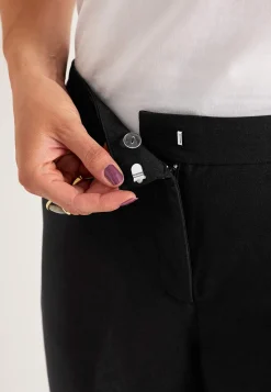 Jakkesætsbukser med pressefold Pia