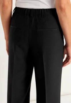 Jakkesætsbukser med pressefold Pia