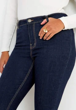 Jeans i denim med superstræk Ella