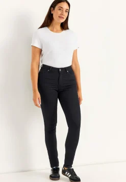 Jeans i denim med superstræk Ella